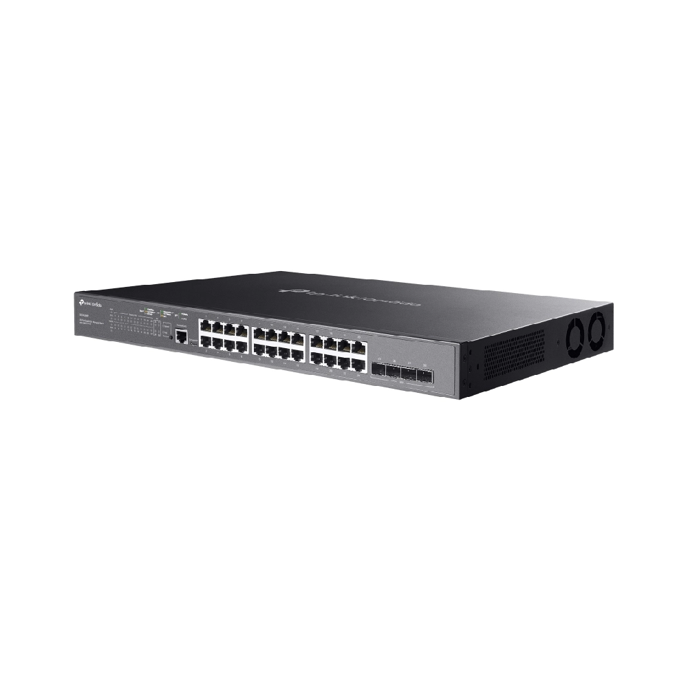 TP-Link Omada 28-Port Gigabit L2+ Managed POE Switch with 4× Gigabit SFP slots 384W (SG3428MP) view 3